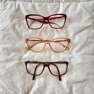 Dolce & Gabbana Women's Glasses - Burgundy, Gold, Tortoiseshell